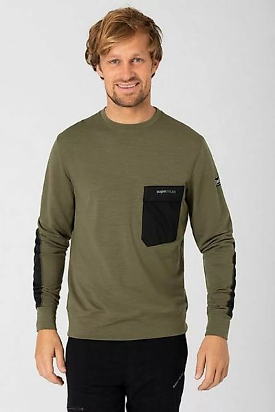 SUPER.NATURAL Sweatshirt Merino Pullover M ALPINE POCKET CREW funktioneller günstig online kaufen