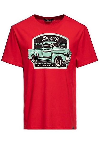 KingKerosin Print-Shirt Pick Up (1-tlg) Front Print im Vintage Muscle-Car D günstig online kaufen