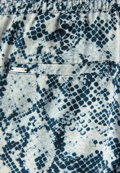 STREET ONE Stoffhose – Gemusterte Wide günstig online kaufen