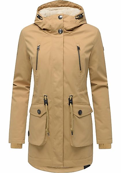 Ragwear Kurzmantel "Ellsa YOUMODO", Winterparka mit auffälligen Taillenzugk günstig online kaufen