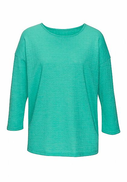 Vivance Langarmshirt mit modischer Struktur aus bügelfreier Qualität mit Ba günstig online kaufen