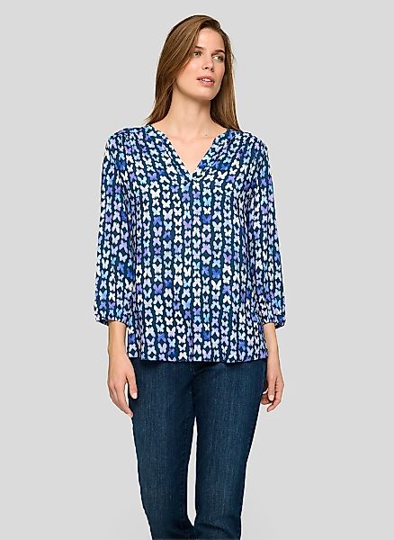 Rabe Klassische Bluse mit All-Over Print günstig online kaufen