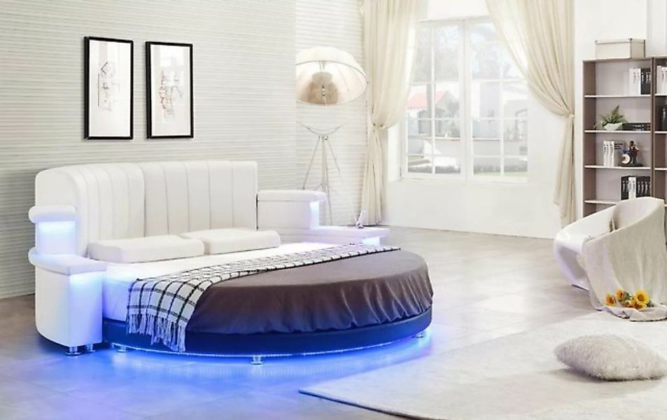 JVmoebel Bett Rundes Bett Möbel Modern Luxus Betten Bettgestell 200x200 günstig online kaufen