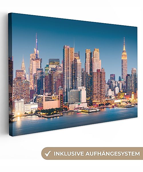 OneMillionCanvasses® Leinwandbild New York - Wasser günstig online kaufen