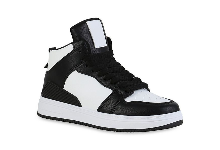 VAN HILL 840181 Sneaker Damen Sneaker High Schnürer Bequeme Profil-Sohle günstig online kaufen