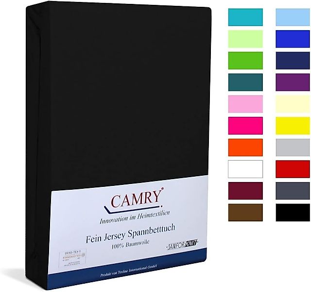 Camry Spannbettlaken CLASSIC, Jersey Baumwolle, Gummizug: rundum, viele Far günstig online kaufen