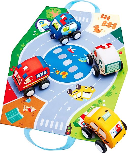 Hape Spielzeug-Auto Plüschauto-Set mit Rückziehmotor, (Set) günstig online kaufen