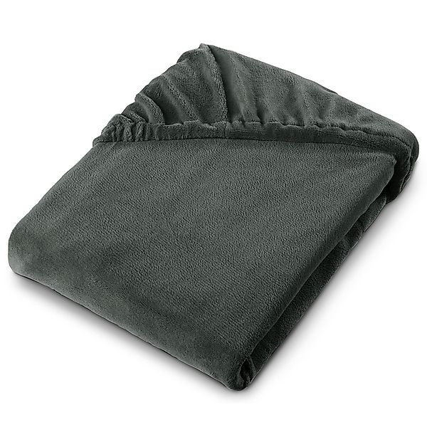 aqua-textil Spannbettlaken Feelwell Spannbettlaken Fleece 90x200-100x200cm günstig online kaufen