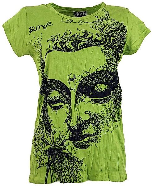 Guru-Shop T-Shirt Sure T-Shirt Buddha - lemon Goa Style, alternative Beklei günstig online kaufen