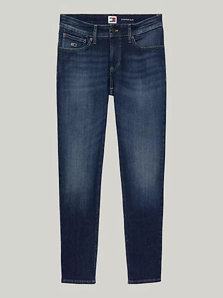 Tommy Jeans Plus Slim-fit-Jeans SCANTON PLUS mit Ledermarkenlabel günstig online kaufen