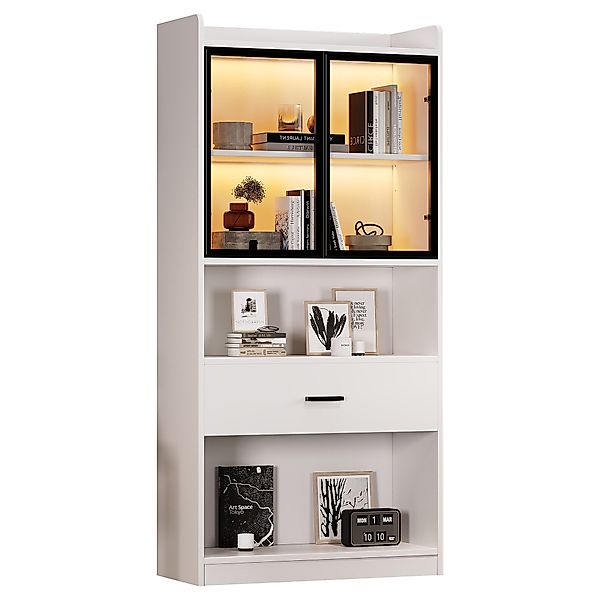 REDOM Vitrine Sammlerstücke Schrank Display Regal günstig online kaufen