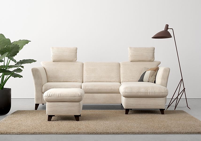 Home affaire Ecksofa »Trelleborg L-Form«, wahlweise mit Bettfunktion und Be günstig online kaufen