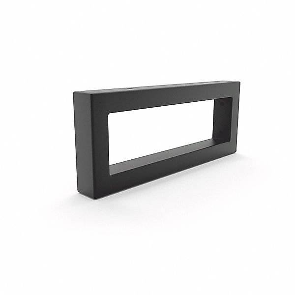 HEVVA Waschtischhalterung RHEIN 10 cm Hoch 25 cm Tief 1 Halter Schwarz günstig online kaufen