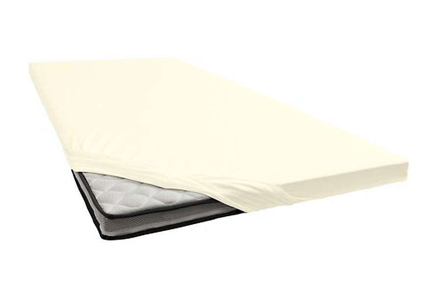 Janine Janine Topper-Spannbetttuch 5001 (für Box-Spring Betten) schwarz (98 günstig online kaufen