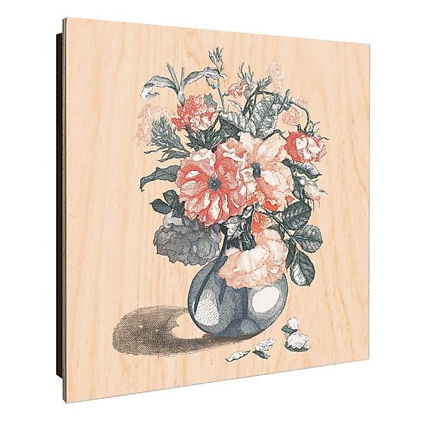 Banjado Schlüsselkasten Holz 30x30cm Schwarz Scharnier Rechts 50 Haken Desi günstig online kaufen