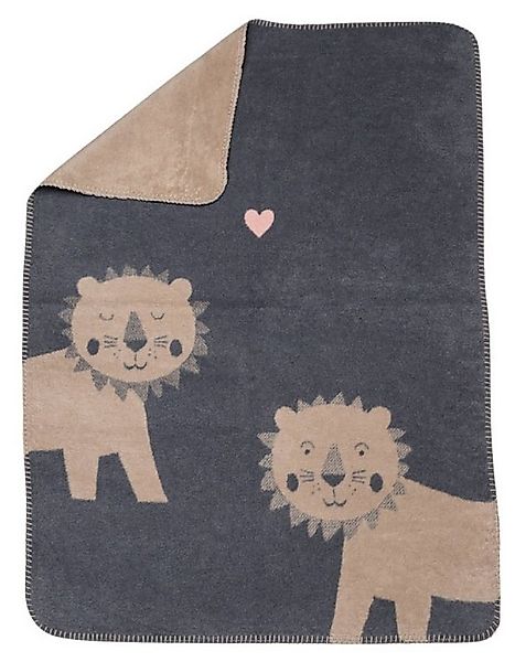 Babydecke Mila 'Löwen' 75 x 100 cm, DAVID FUSSENEGGER günstig online kaufen