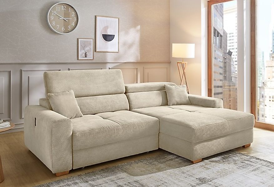 Jockenhöfer Gruppe Ecksofa »Slider, L-Form, 140kg Belastbarkeit«, elektromo günstig online kaufen