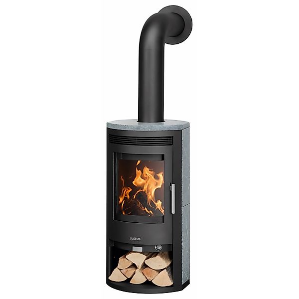 Justus Baltrum 2.0 Kaminofen Speckstein Schwarz-Speckstein 5,5 kW mit Autom günstig online kaufen