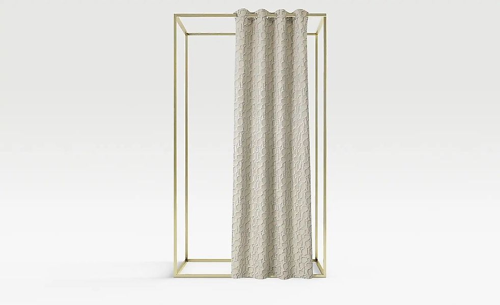JOOP! Ösenschal  J-Ornament ¦ beige ¦ Synthetik ¦ Maße (cm): B: 140 Gardine günstig online kaufen