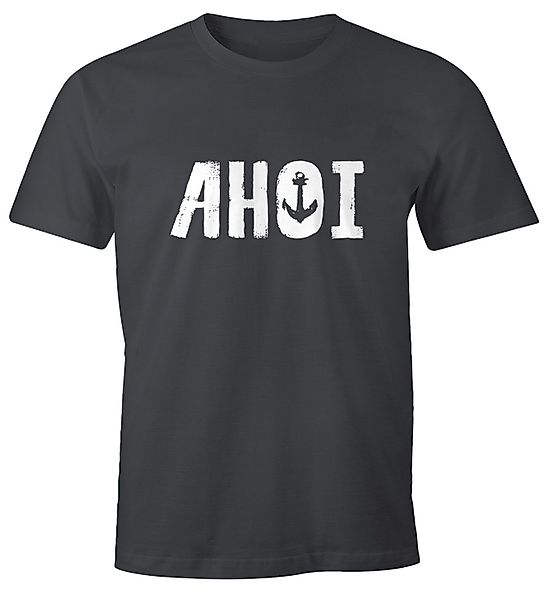 MoonWorks Print-Shirt Herren T-Shirt Ahoi mit günstig online kaufen