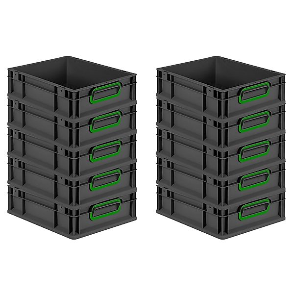 PROREGAL SparSet 10x Eurobox Nextgen Color HxBxT 12x30x40cm 11 Liter Griffe günstig online kaufen