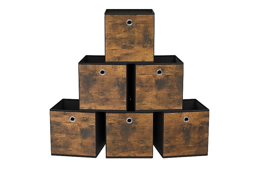SONGMICS Aufbewahrungsbox (6 St), 6er Set, Ordnungsboxen, Faltbox, Stoffbox günstig online kaufen