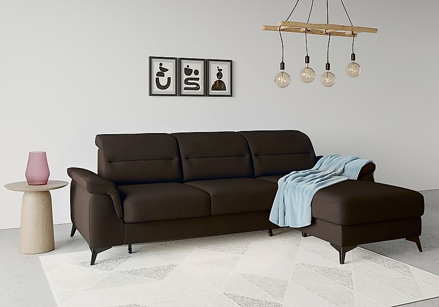 sit&more Ecksofa "Sinatra L-Form", mit Recamiere, optional mit Kopfteilvers günstig online kaufen