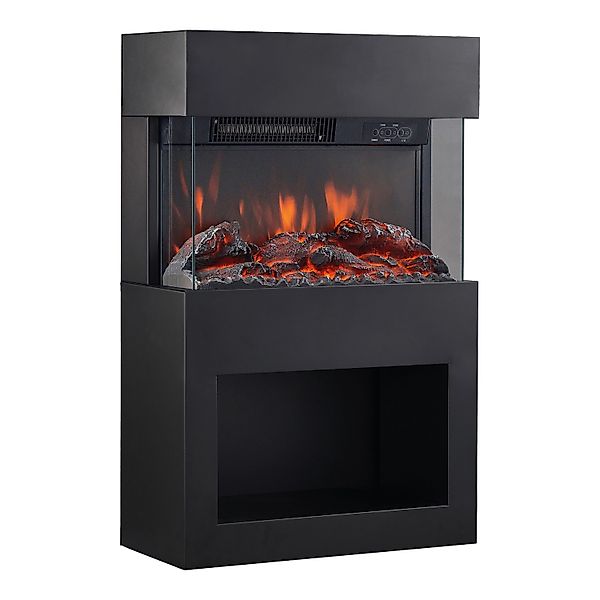Kaminio Elektrokamin Henri Kaminofen Heizung 3D-Flammeneffekt Holzfach Schw günstig online kaufen