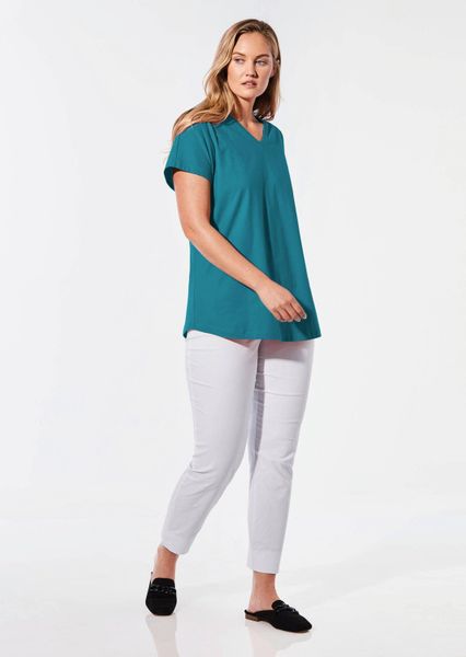GOLDNER T-Shirt Shirt mit V-Ausschnitt (CURVY, günstig online kaufen