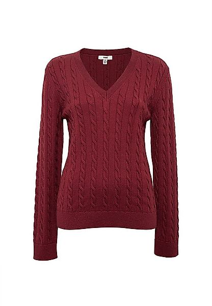 Mavi Strickpullover Eleganter Zopfstrick mit zeitlosem Design (1-tlg) V-NEC günstig online kaufen