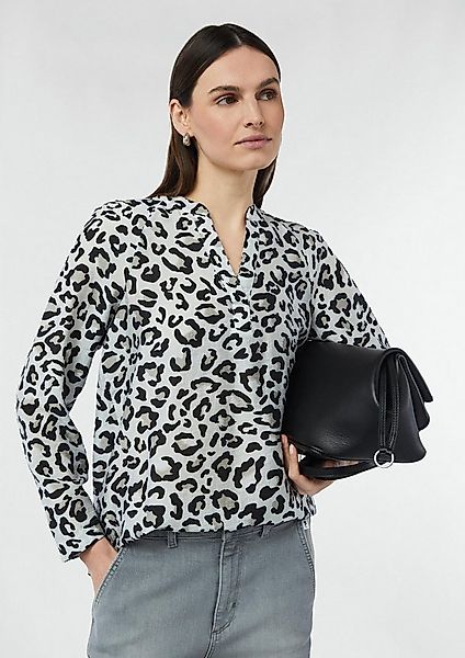 comma Langarmbluse Bluse Strukturierte Tunikabluse mit Raglan-Ärmeln günstig online kaufen