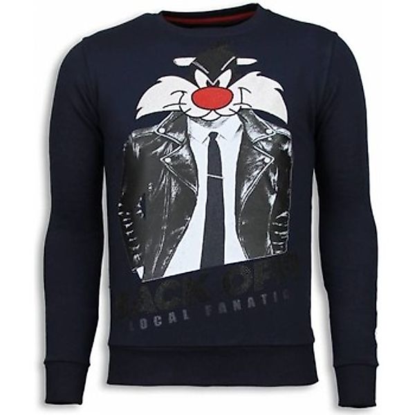 Local Fanatic  Sweatshirt Pussy Cat Strass günstig online kaufen