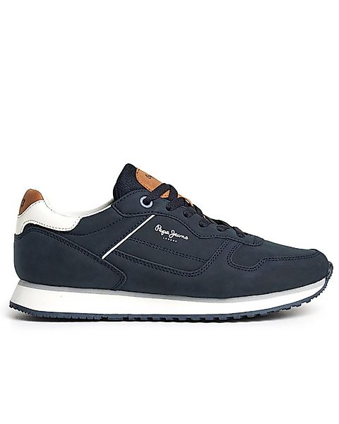 Pepe Jeans Navy Kunstleder Sneaker - günstig online kaufen
