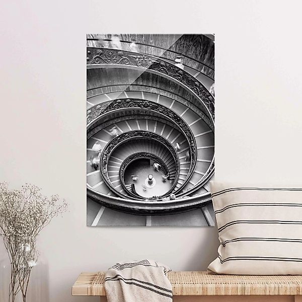 Glasbild Bramante Treppe günstig online kaufen