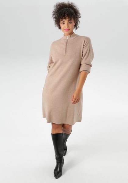 Aniston PLUS Strickkleid mit Stehkragen und günstig online kaufen