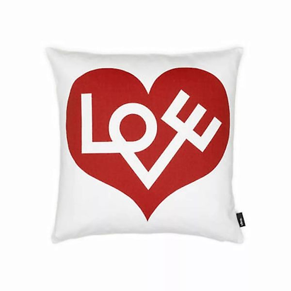 Kissen Graphic Print Pillows - Love Heart (1961) textil rot / (1961) - 40 x günstig online kaufen