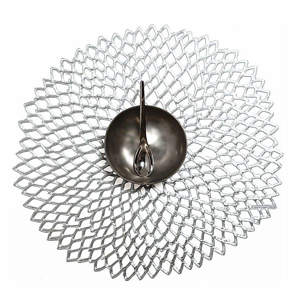 Chilewich Platzset Pressed Vinyl Dahlia Round günstig online kaufen