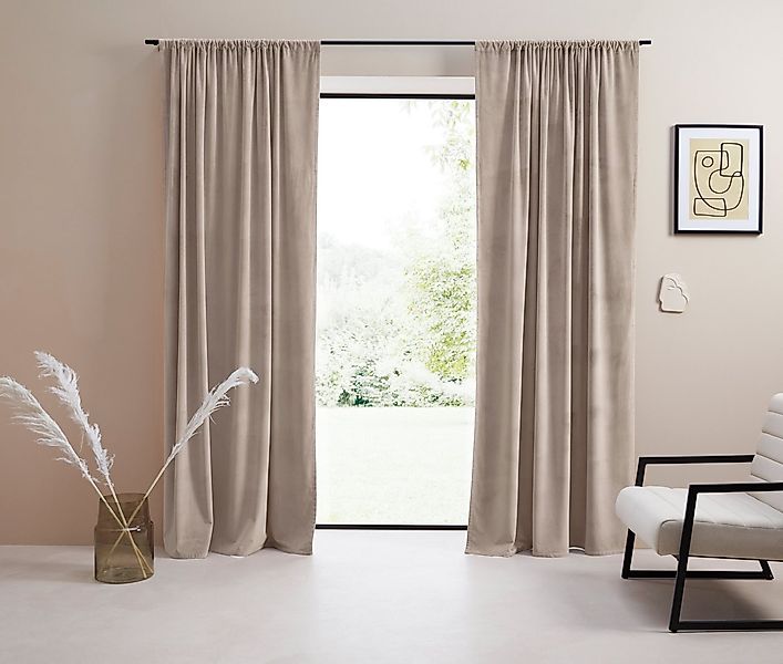 LeGer Home by Lena Gercke Vorhang Samt Ladina (1 St), Stangendurchzug, blic günstig online kaufen