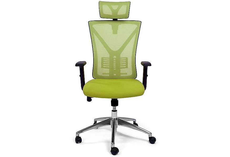 TPFLiving Bürostuhl Zeus mit Castor Rollen und Lordosenstütze aus Mesh Stof günstig online kaufen