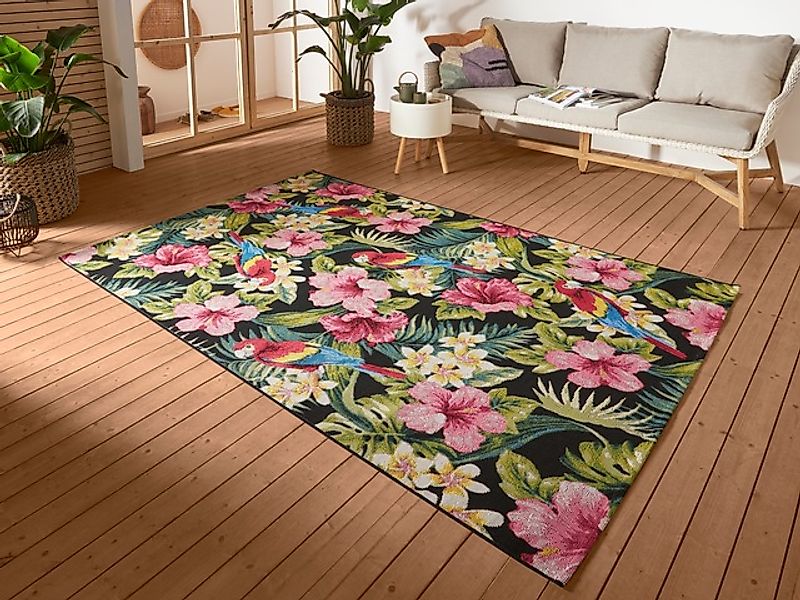 HANSE Home Outdoorteppich »Tropical Feeling«, rechteckig, 3 mm Höhe, In-& O günstig online kaufen