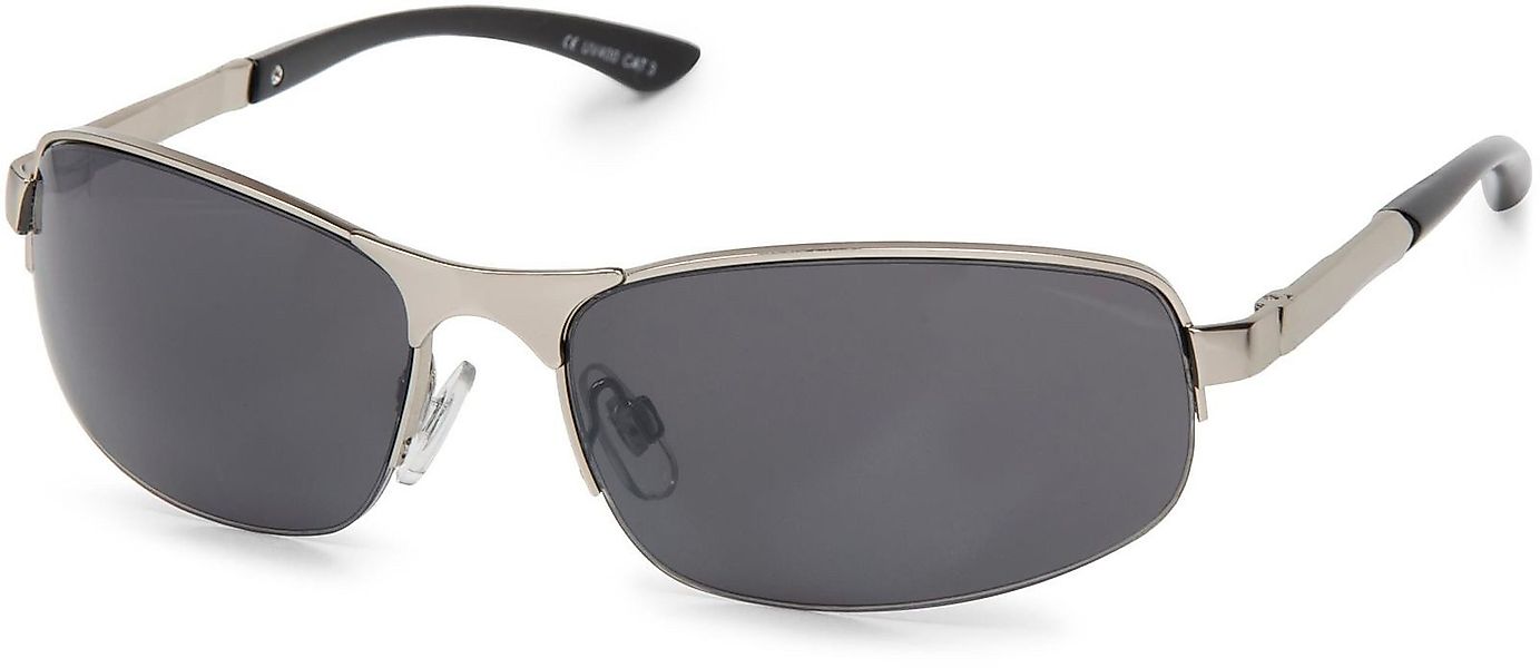 styleBREAKER Sonnenbrille Sonnenbrille Halbrand mit Rechteckigen günstig online kaufen