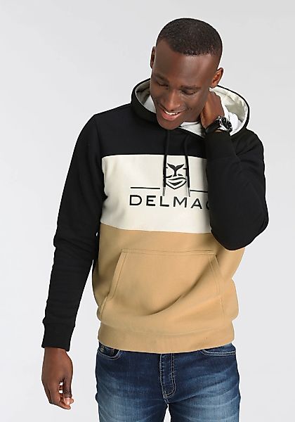 DELMAO Kapuzensweatshirt Langarm, lockere Passform, Colourblocking-Optik, m günstig online kaufen