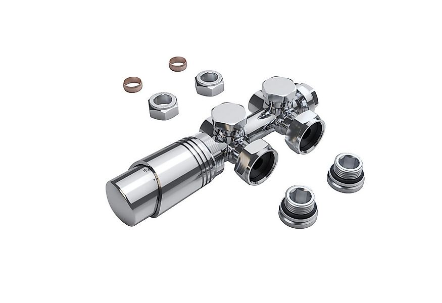 ELEGANT Heizkörperthermostat Multiblock Set für Heizkörper 50mm G 1/2", mit günstig online kaufen