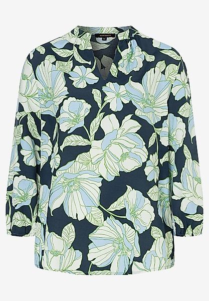 MORE&MORE Klassische Bluse Blumenprintbluse günstig online kaufen