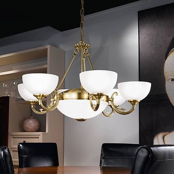 EGLO Hängeleuchte »SAVOY Pendellampe - Metallguss - E14;E27 - 6X40W;2X60W - günstig online kaufen