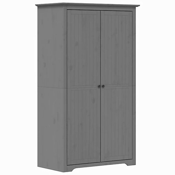 vidaXL Kleiderschrank Kleiderschrank BODO Grau 101x52x176,5 cm Massivholz K günstig online kaufen