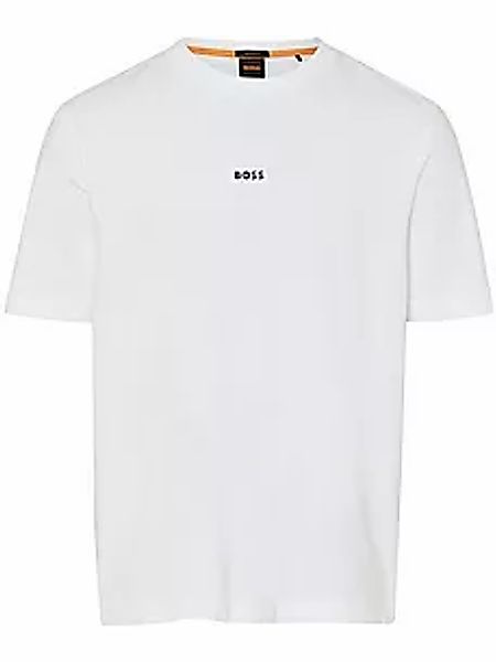 Rundhals-Shirt „TChup“ BOSS weiss günstig online kaufen