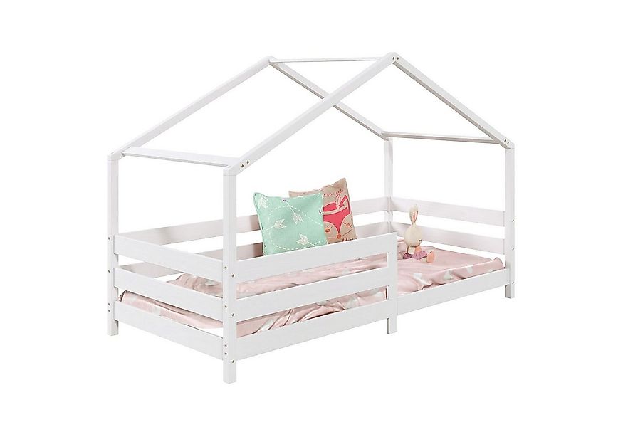 IDIMEX Kinderbett RENA, Hausbett Montessori Bett 90 x 200 Kinderbett Rausfa günstig online kaufen