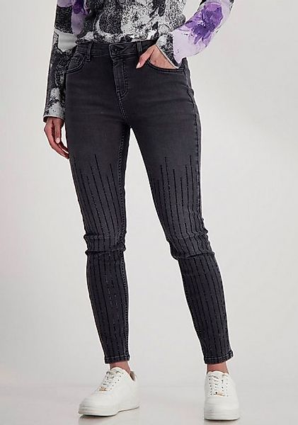 Monari Röhrenhose mit Glitzersteinchen günstig online kaufen