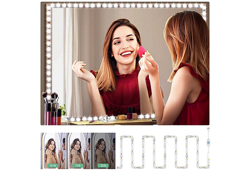 MUPOO LED Spiegelleuchte LED Kosmetikspiegel LED-Lichtleiste USB Dimmbar & günstig online kaufen